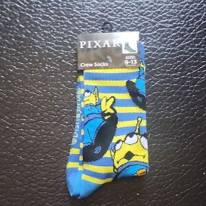 Disney Toy Story Aliens Blue and Green Casual Crew Socks